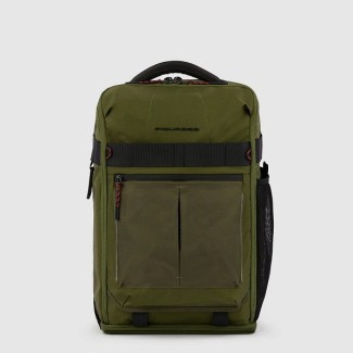 Zaino da bici in tessuto Piquadro Arne verde militare - CA5998S125L/VE