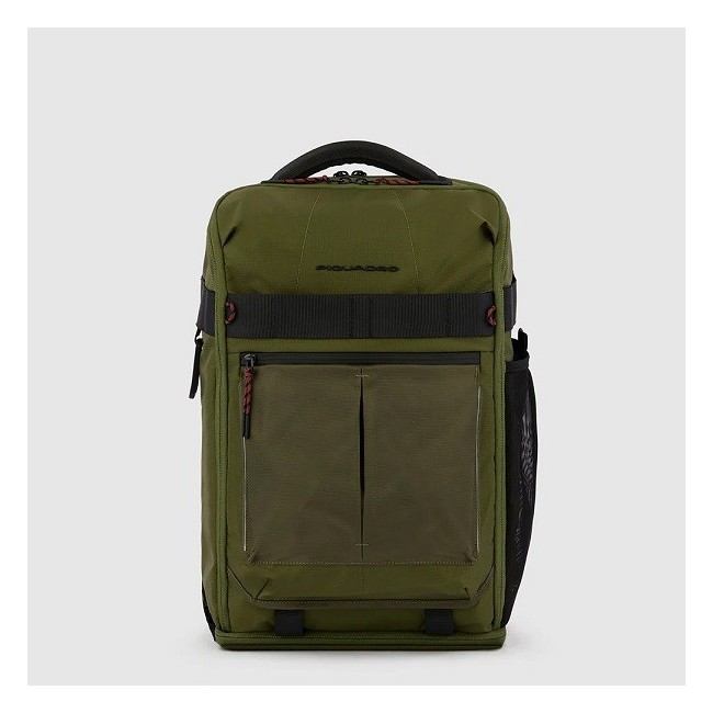 Bike backpack in military green Piquadro Arne fabric - CA5998S125L/VE