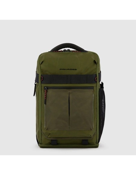 Bike backpack in military green Piquadro Arne fabric - CA5998S125L/VE