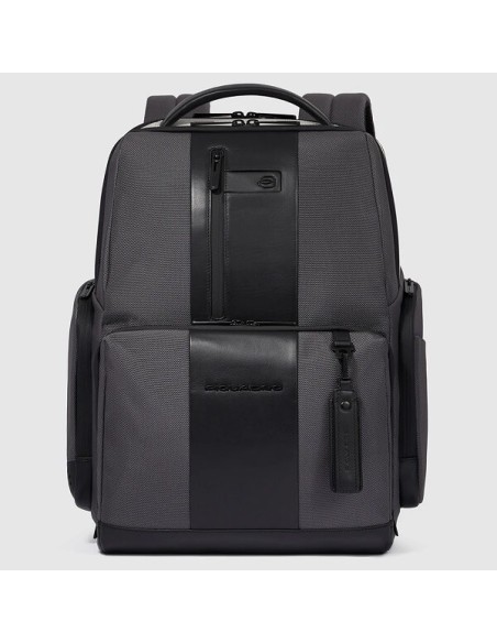 Piquadro Brief2 gray and black backpack - CA4532BR2S/GRN