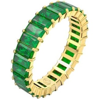 Swarovski Baguette Matrix Green Eternity Ring - 5648910