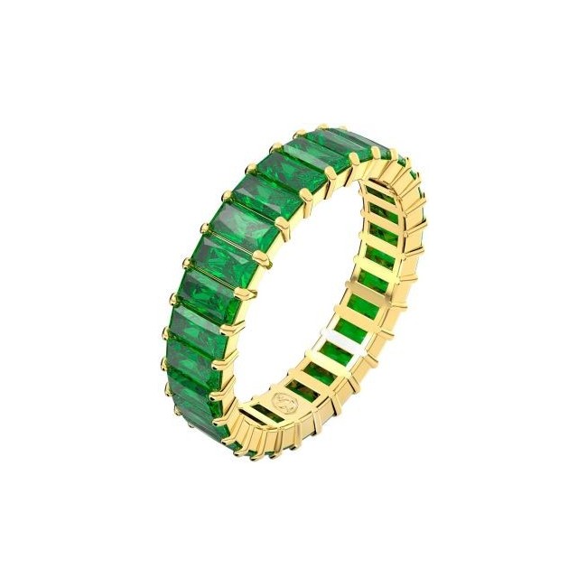 Swarovski Baguette Matrix Green Eternity Ring – 5648910