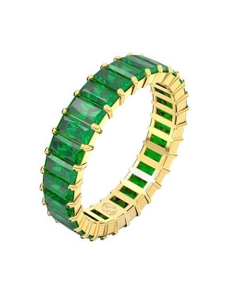 Swarovski Baguette Matrix Green Eternity Ring – 5648910