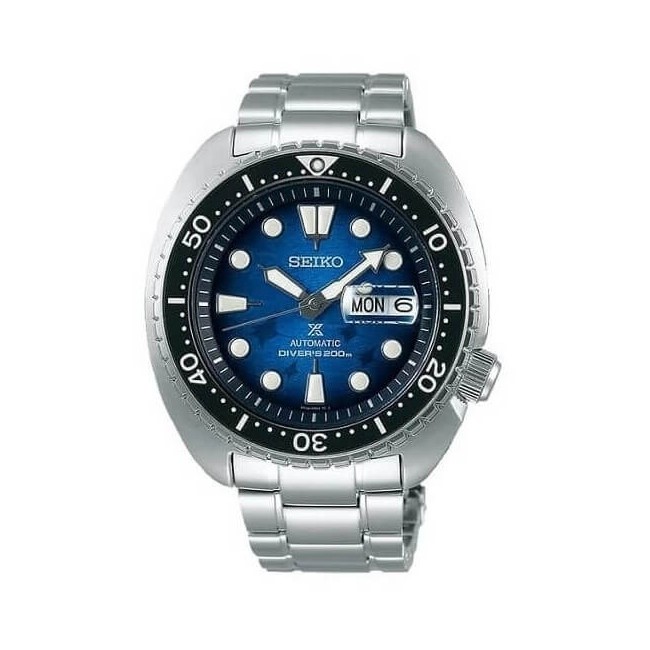 Seiko Herrenuhr Prospex Save The Ocean blau SRPE39K1
