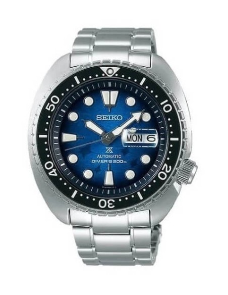 Seiko Herrenuhr Prospex Save The Ocean blau SRPE39K1