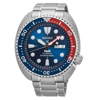 Seiko Prospex Padi Turtle Blau und Rot SRPE99K1