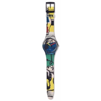 Swatch Leger's Two Woman holding flowers watch - SUOZ363
