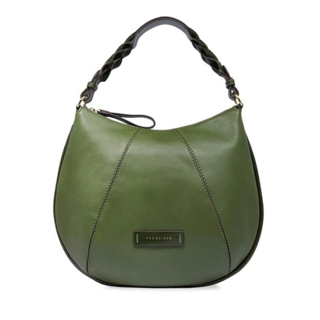 Borsa donna The Bridge Hobo linea Brigida verde - 0449327J F1