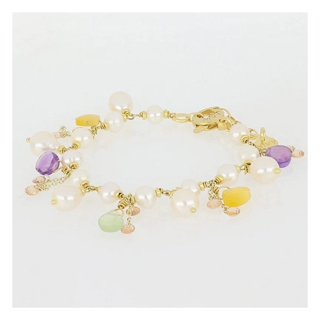 Bracciale Nivy Gioia con perle e quarzi - BARP0406#G
