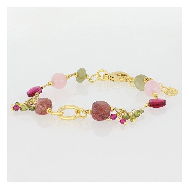 Nivy Vera bracelet in silver with quartz and agate BARP0400#G