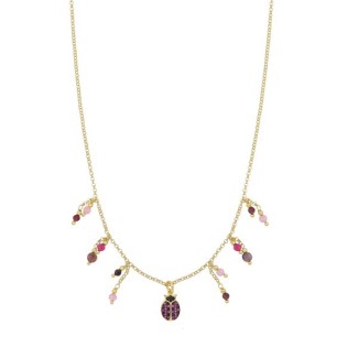 Nivy Fuchsia Glücks-Marienkäfer-Halskette CARP0869#G