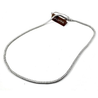 Salvini Battito tennis necklace in white gold and diamonds - 20085715