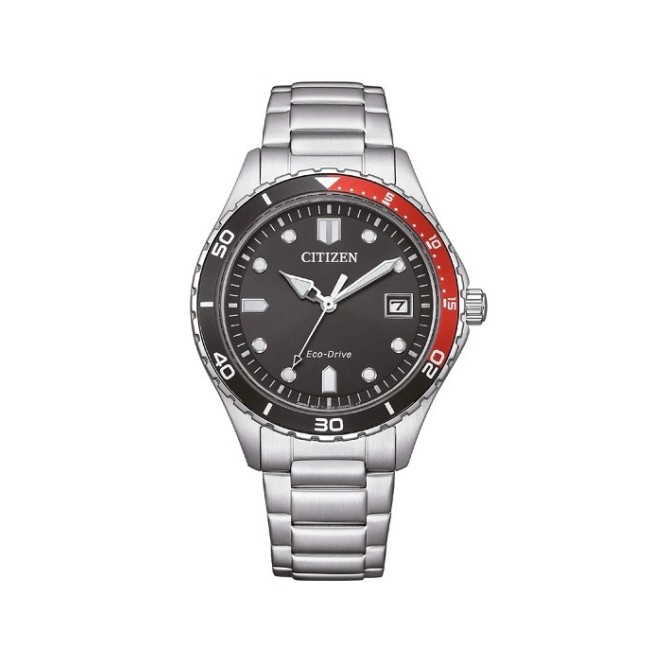 Orologio Citizen Marine nero Eco-Drive AW1820-81E