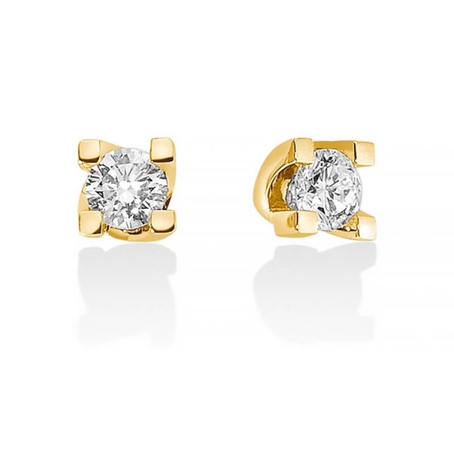 Miluna Lichtpunkt-Ohrringe aus Gelbgold und Diamanten ERD5068G-020