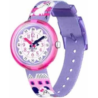 Flik Flak Miss Poddle lila Kinderuhr – ZFPNP068