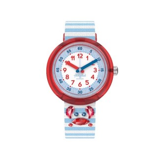 Flik Flak Shining Crab light blue children's watch - ZFPNP143