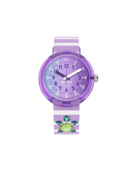 Flik Flak Shining Turtle purple children's watch - ZFPNP148