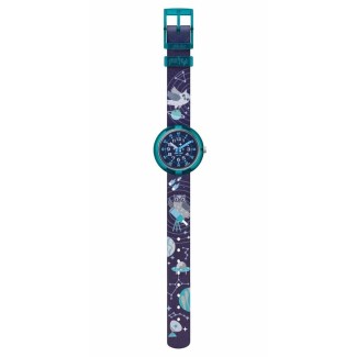 Flik Flak Take Me To Space black and blue children's watch - ZFPNP141