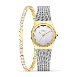 Bering Classic gold women's watch and bracelet - 12927001GWP