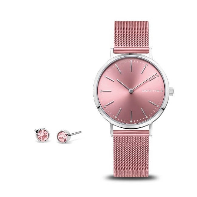 Orologio e orecchini Bering Charity rosa - 14134999GWP