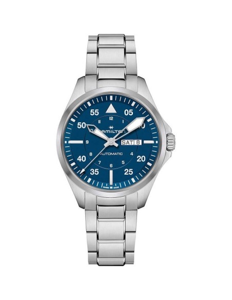 Orologio Hamilton Khaki Pilot Day Date Blu automatico - H64635140