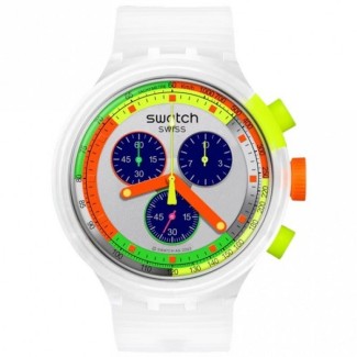Orologio Swatch Big Bold Chrono Neon Jelly multicolore SB02K100