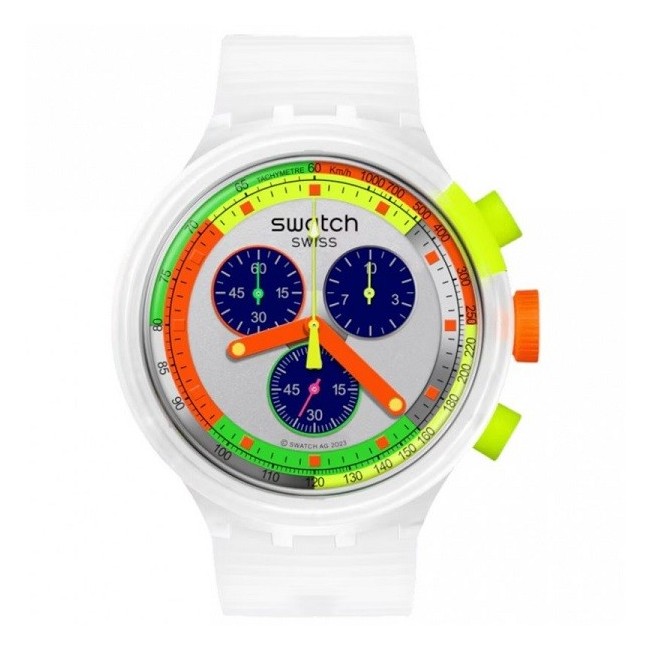 Swatch Big Bold Chrono Neon Jelly mehrfarbige Uhr SB02K100