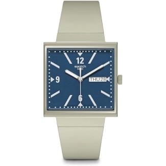 Orologio Swatch Bioceramic What If beige quadrato - SO34T700