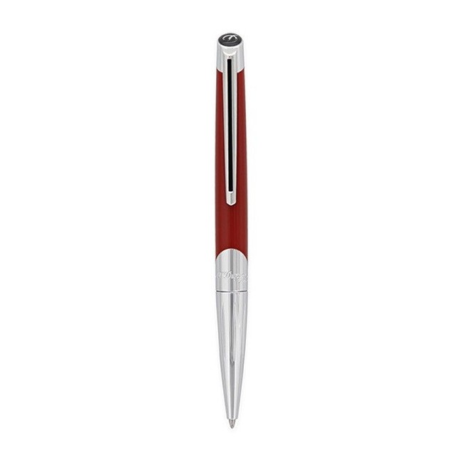 Dupont ballpoint pen Defi Millenium red and steel - STD405739
