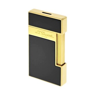 Accendino Dupont linea Slim7 nero e dorato gold - 028002