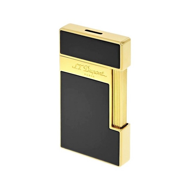 Accendino Dupont linea Slim7 nero e dorato gold - 028002