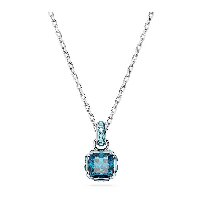 Swarovski Birthstone necklace with blue crystals - 5651707
