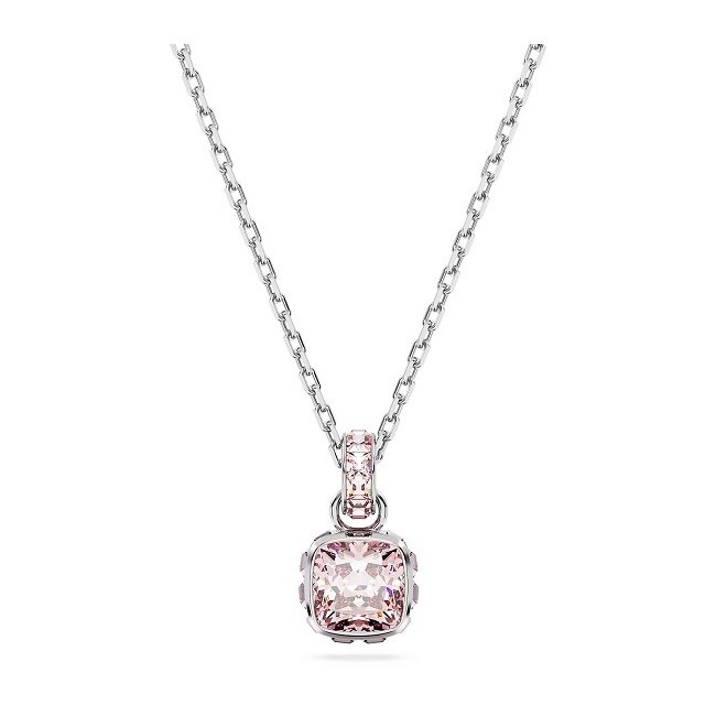 Collana Swarovski Birthstone con cristalli rosa chiaro - 5652044