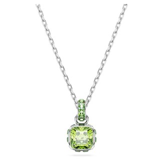 Swarovski Birthstone necklace with light green crystals - 5651706