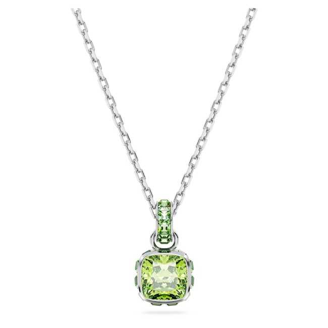 Swarovski Birthstone-Halskette mit hellgrünen Kristallen – 5651706