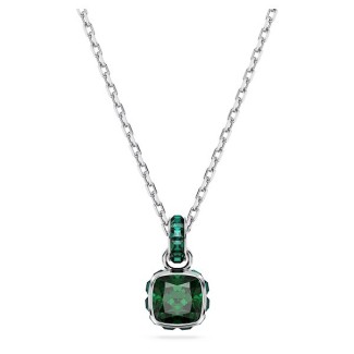 Collana Swarovski Birthstone Maggio con cristalli verde - 5651793