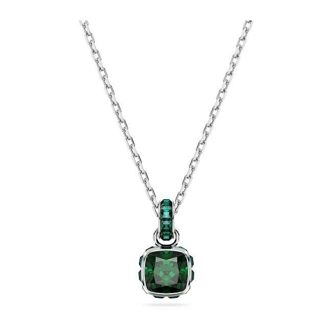 Collana Swarovski Birthstone Maggio con cristalli verde - 5651793