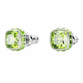 Swarovski Birthstone earrings with light green crystals - 5661958