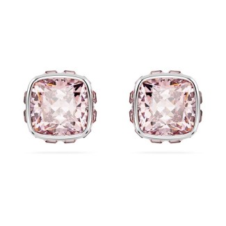 Swarovski Birthstone Juni-Ohrringe mit hellrosa Kristallen – 5660799