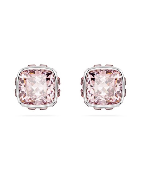 Swarovski Birthstone Juni-Ohrringe mit hellrosa Kristallen – 5660799