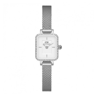 Orologio Daniel Wellington Quadro mini argento cristalli - DW00100732