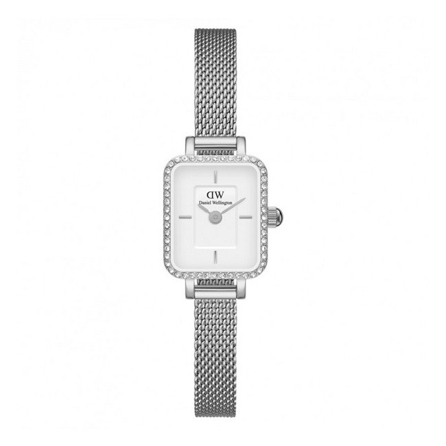 Orologio Daniel Wellington Quadro mini argento cristalli - DW00100732