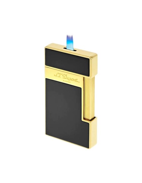Accendino Dupont linea Slim7 nero e dorato gold - 028002