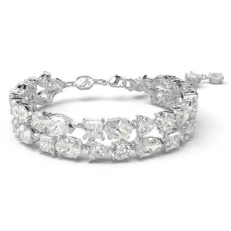 Bracciale donna Swarovski Mesmera doppio con zirconi bianchi 5669927