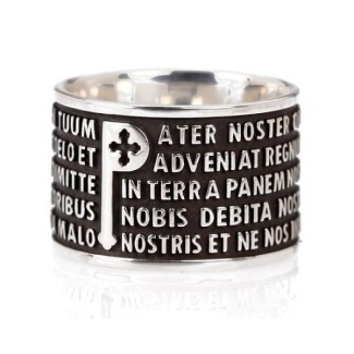 Tuum Origine Silberring mit unserem Vaterunser ORIGIA90A00