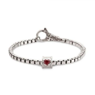 Bracciale Tuum Incipit COR cuore con topazio INCBC91E9E0
