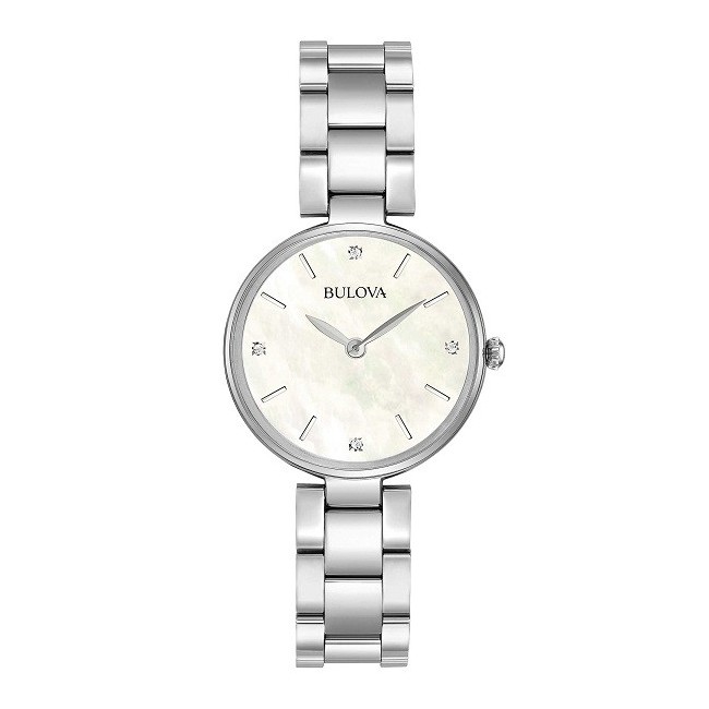 Orologio Bulova Classic Lady madre perla con diamanti 96S159