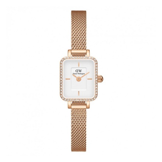 Orologio Daniel Wellington Quadro mini rosè e cristalli - DW00100731