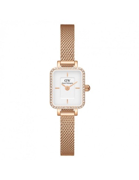 Daniel Wellington Quadro mini rosé and crystal watch - DW00100731