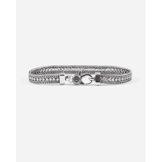Nove25 Timeless tennis bracelet white foxtail Ziorconi N25BRA00421